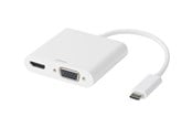 Dockning - Deltaco USB-C docking station HDMI/VGA/USB-C 100 - USBC-HDMI16
