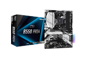 Moderkort - ASRock B550 PRO4 Moderkort - AMD B550 - AMD AM4 socket - DDR4 RAM - ATX - 90-MXBCZ0-A0UAYZ