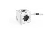 Strömkabel (extern) - PowerCube Extended USB 1.5 meter (Type E) - Grey - 2402GY/FREUPC