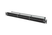 Nätverks tillbehör - Lanberg PPU5-1048-B - patch panel - 1U - 19" - PPU5-1048-B