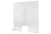 Kontorsavdelare - Nobo  Genomskinlig Akryl Skyddande Skärm för Kassan med transaktionsfönster 700x850mm - 1915488