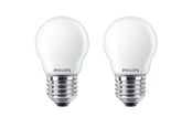 Glödlampor - Philips LED-glödlampa Classic Candle 4.3W/827 (40W) Frosted 2-pack E27 - 929001345757