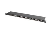 Nätverks tillbehör - Lanberg PPS5-0024-B - patch panel - 0.5U - 19" - PPS5-0024-B