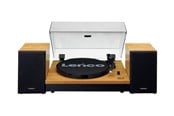 Skivspelare - Lenco LS-300WD - Record Player with Bluetooth® and two separate speakers - Wood - Skivspelare Brown - LS-300WOOD