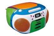 DAB, Nätverk & Klockradio - Lenco SCD-971 - Portable FM radio CD/Cassette player - Multi colour - FM - Stereo - PA-90