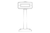 Systemtillbehör - Zebra MP6000 ACCESSORY POLE DISPLAY MNTR - MX201-SI00WW