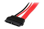 SATA kabel - StarTech.com 6in Slimline SATA to SATA Adapter with Power - Slim SATA (F) to SATA (M) - Slimline Serial ATA to SATA (SLSATAADAP6) - SATA adapter - SLSATAADAP6