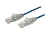 Nätverkskabel - StarTech.com 1.5m CAT6 Cable - Blue Slim CAT6 Patch Cord - Snagless - LSZH - patch cable - 1.5 m - blue - Blå - 1m - N6PAT150CMBLS