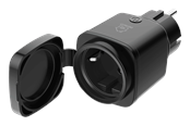 Smarta Hem - Deltaco SMART HOME strömbrytare, WiFi, IP44, 1xCEE 7/3, 13A, svart/grön - SH-OP01