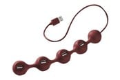USB Hub - Lexon Peas Hub - hub - 4 ports USB Hub - 4 porte - Röd - LD94E7
