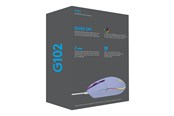 Mus - Logitech G102 LIGHTSYNC - Lilac - Gamingmus - Optic - 6 knappar - Lila med RGB - 910-005854