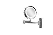 Sminkspeglar - Gillian Jones LED Wall double sided mirror in silver x 10 magnifying - 10246