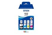 Skrivartillbehör-bläck-toner - Epson 102 EcoTank - 4-colour Multipack (Black Yellow Cyan Magenta) Ink - C13T03R640