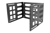 Rack chassis - Lanberg FB01-5408-10B Folding Bracket Wall-Mount 19" 8U 497x400/240 Black - FB01-5408-10B