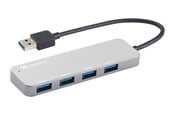 USB Hub - Sandberg 4-Port USB 3.0 Hub USB Hub - USB 3.0 - 4 porte - Silver - 333-88