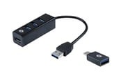 USB Hub - Conceptronic HUBBIES TAIL USB Hub - USB 3.2 - 4 porte - Svart - HUBBIES04B