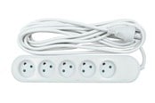 Strömförsörjning - Nordic Quality Power 5-way socket grounded (D) 5m Strömförsörjning - ATX - 80 Plus - KF-DB-05(grounded) 5M