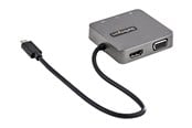Dockning - StarTech.com USB-C Multiport Adapter - USB 3.1 Gen 2 Type-C Mini Dock - USB-C to 4K HDMI or 1080p VGA - 10Gbps USB-A & USB-C Ethernet - docking station - VGA HDMI - DKT31CHVL
