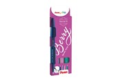 Skriv- och ritverktyg - Pentel SES15B-4 Brush Sign Pen BERRY set - SES15B-4