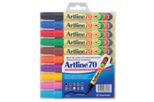 Skriv- och ritverktyg - Artline EK70/10W Permanent ass farver - 10 pcs - EK70/10W