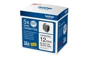 Papper, Fotopapper & Etiketter - Brother TZe 231 - Black on white - Roll (1.2 cm x 8 m) - TZE231M5