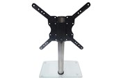 Väggfäste, AV-Möbel - ConnecTech Sinox StandView TV-bordsstativ med svängbar topp - 26"-55" - Aluminiumfinish - Max 25 kg - recommended for 55" - SWB7150