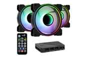 Chassi fläkt - AeroCool Mirage 12 ARGB Pro - Chassi fläkt - 120mm - Svart med RGB LED - 18 dBA - ACF3-MR10227.11