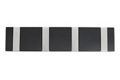 Fästen & gångjärn - Home>it Knopplist 4-knopp FLEX - svart - 12453