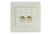 Nätverks tillbehör - Deltaco Unshielded wall RJ45 plug - VR-127