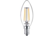 Glödlampor - Philips LED-glödlampa Classic Kerte 4.3W/827 (40W) Clear E14 - 929001889755