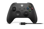 Spel Tillbehör - Microsoft Xbox - Carbon Black + USB-C Cable - Wireless Controller - Microsoft Xbox One - 1V8-00002