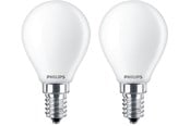 Glödlampor - Philips LED-glödlampa Classic Candle 4.3W/827 (40W) Frosted 2-pack E14 - 929001345567