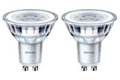 Glödlampor - Philips LED-glödlampa Classic PAR16 4.6W/830 (50W) 36° 2-pack GU10 - 929001218154