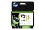 Skrivartillbehör-bläck-toner - HP 712 / 3ED79A 3-Pack Yellow Ink - 3ED79A