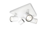 Lampor - Philips Runner plate/spiral white 4x50W 230V - 915004327801