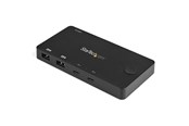 KVM switch - StarTech.com 2 Port USB C KVM Switch - 4K 60Hz HDMI - Compact UHD Desktop KVM Switch w/USB Type C Cables - Bus Powered MacBook ThinkPad - KVM / audio switch - 2 ports - SV211HDUC