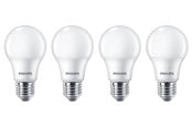 Glödlampor - Philips LED-glödlampa Standard 8W/827 (60W) Frosted 4-pack E27 - 929002306204