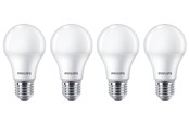 Glödlampor - Philips LED-glödlampa Standard 10W/827 (75W) Frosted 4-pack E27 - 929002306504