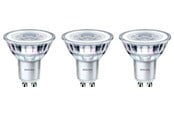 Glödlampor - Philips LED-glödlampa Classic Spot 3.5W/827 (35W) 36° 3-pack GU10 - 929001217856