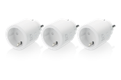 Smarta Hem - Deltaco SMART HOME strömbrytare, WiFi, 1xCEE 7/3, 10A, timer, 3-pack, vit - SH-P01-3P