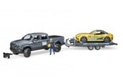 Leksaksbil - Bruder Dodge Ram 2500 Power Wagon and Roadster - 02504