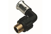 Alu pex-system - Henco bent 90° male iron adapter 63 mm x 2 - 5PK-6310-N