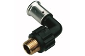 Alu pex-system - Henco bent 90° male iron adapter 50 mm x 112 - 5PK-5008-N