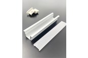 Lampor - DEVELTRON Alu profile 9 with opal cover - 2.5 m - DVT27109