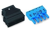 Kablar och ledningar - Winsta Socket with strain relief housing 5-pole blue - 770-1105/022-000