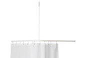 Badrumstillbehör - Van Der P Profil 2001 l-shaped shower rail 90x90 cm white - 2750-02-90
