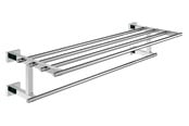 Badrumstillbehör - Grohe Essentials Cube, Handdukshängare för flera handdukar, Krom - 40512001