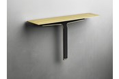 Badrumstillbehör - Unidrain Reframe Collection soap shelf and shower wiper Brass - 7012