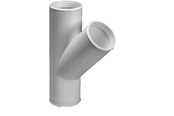 Reservdelar & tillbehör - Purus branch pipe 45° 32 mm white pp/tpe - 752003-032