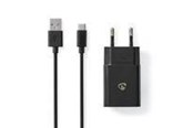 Mobile - Adapters & Chargers - Nedis USB-C 2.4A cable - WCHAC242ABK